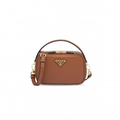 PRADA ODETTE LEATHER MINI BAG 1BH203 (18.5*11.5*6cm) 